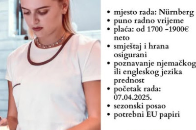 POMOĆNI RADNIK U KUHINJI, NÜRNBERG, DE, Germany
