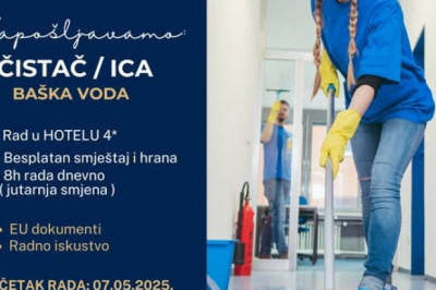 Hotels 4 traži čistačicu za sezonski rad – savršena prilika da spojiš posao i more! Baška Voda