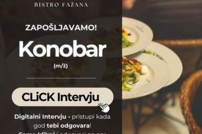 Konobar a la carte, Bistro City, Fazana